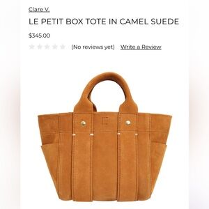 Clare V Le Petit Box Tote